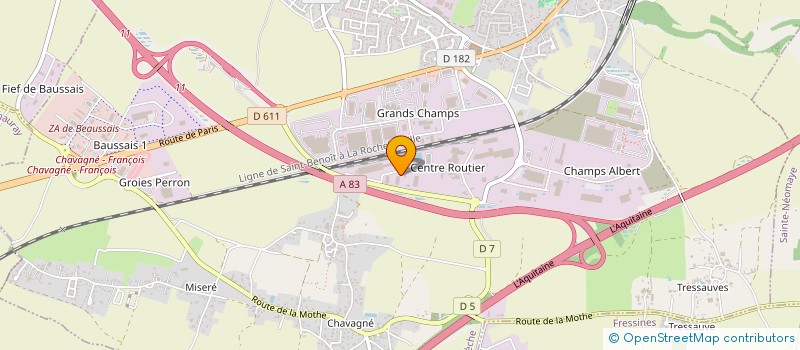 localisation de l'entreprise SERRE  LA CRECHE