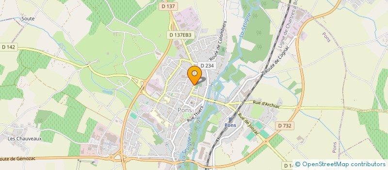 localisation de l'entreprise SERRE AVENIR  PONS