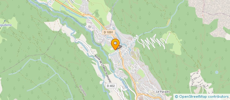 localisation de l'entreprise SERRE CHE EAUX VIVES  BRIANCON