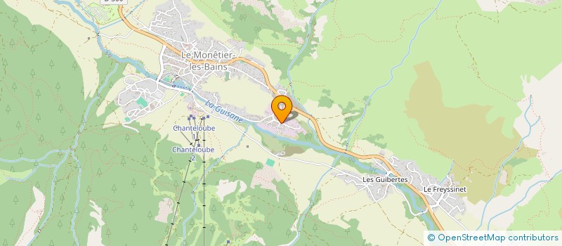 localisation de l'entreprise SERRE CHE TOITURE à LE MONETIER-LES-BAINS