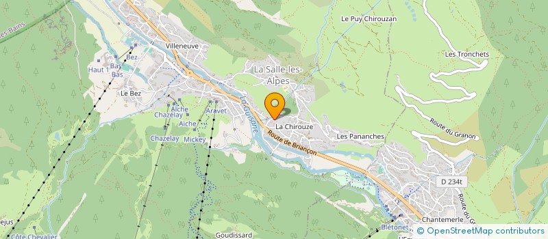 localisation de l'entreprise SERRE CHE UNITED RIDERS à LA SALLE-LES-ALPES