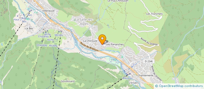 localisation de l'entreprise SERRE CHEVALIER ANIM ENFANTS à LA SALLE-LES-ALPES