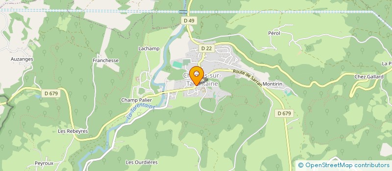 localisation de l'entreprise SERRE CHRISTOPHE à CHAMPS-SUR-TARENTAINE-MARCHAL