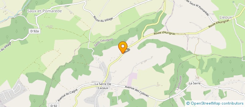 localisation de l'entreprise SERRE DE CAZAUX  SAINT-GAUDENS