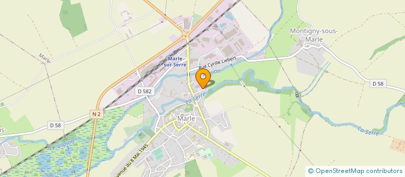 localisation de l'entreprise SERRE DISTRI  MARLE