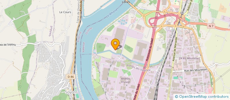 localisation de l'entreprise SERRE INDUSTRIES MECANIQUES  VALENCE