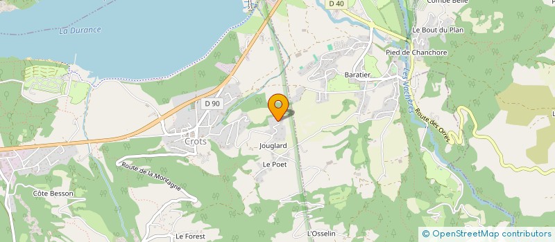 localisation de l'entreprise SERRE-PONCON OUTDOOR TRAVEL  CROTS