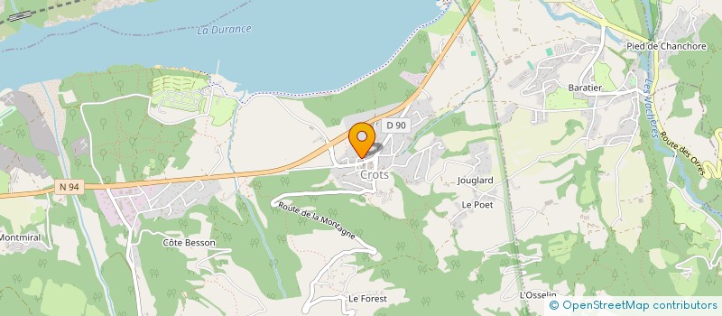 localisation de l'entreprise SERRE PONCON TOUR  CROTS