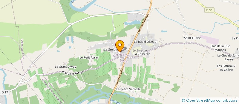 localisation de l'entreprise SERREAU-CRUZ à SELLES SUR CHER