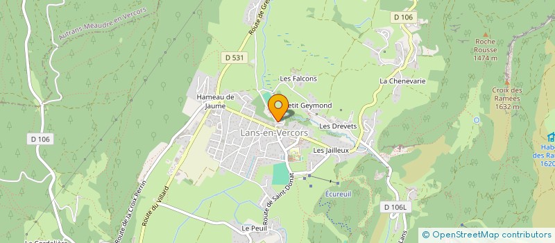 localisation de l'entreprise SERREAU/SOULIER  LANS-EN-VERCORS