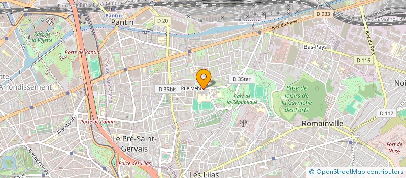 localisation de l'entreprise SERRELEC à PANTIN