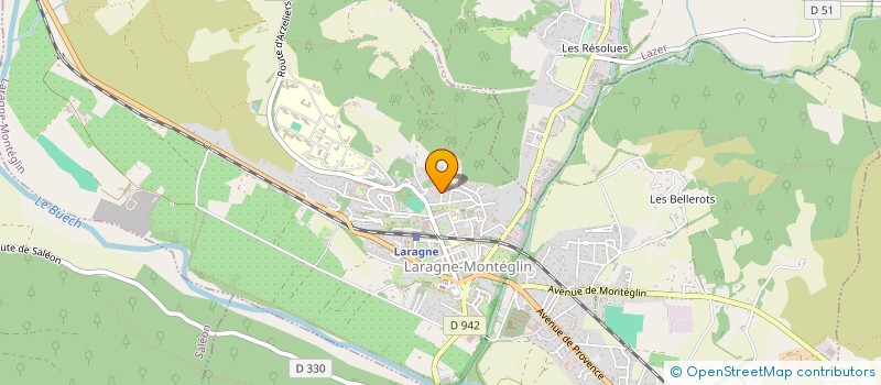 localisation de l'entreprise SERRES BADMINTON CLUB (SBC 05) à LARAGNE-MONTEGLIN