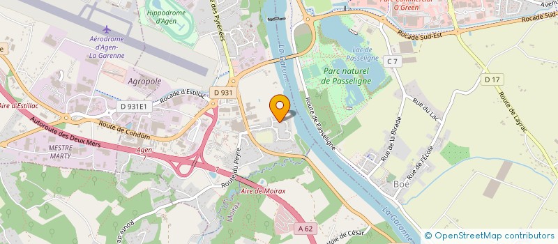 localisation de l'entreprise SERRES-CASTENDET  LE PASSAGE