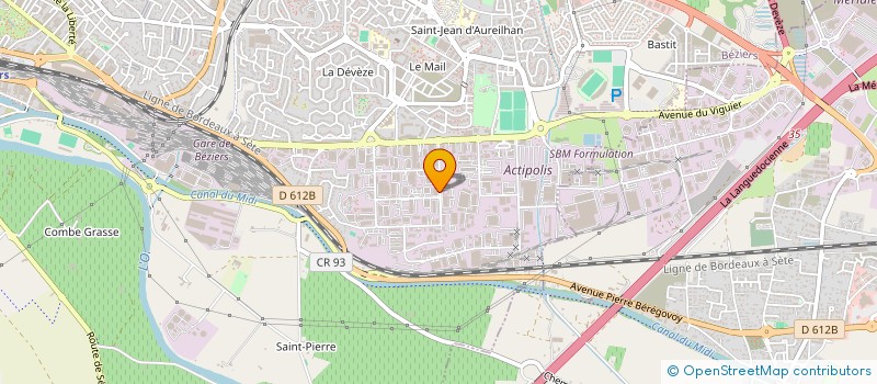 localisation de l'entreprise SERRES CONSTRUCTION à BEZIERS
