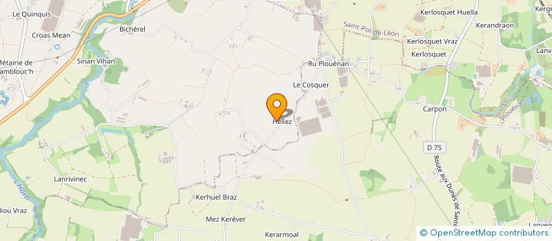localisation de l'entreprise SERRES DU HELLES à PLOUGOULM