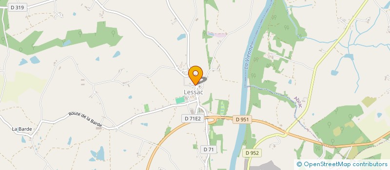 localisation de l'entreprise SERRES ET ASSOCIES à LESSAC