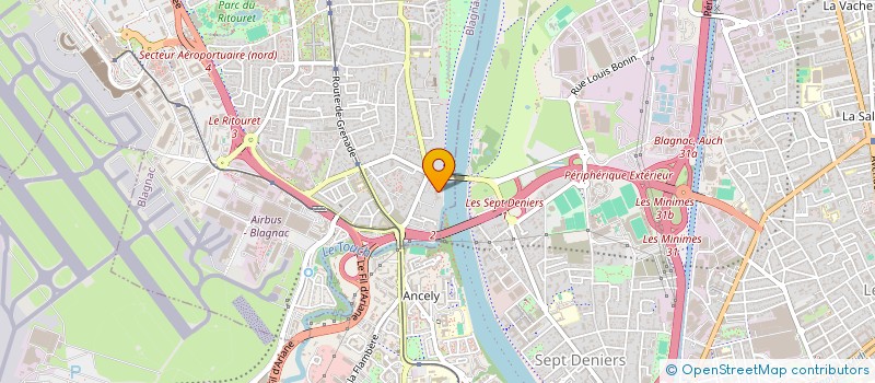 localisation de l'entreprise SERRES ET FILS à BLAGNAC