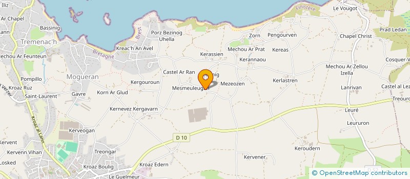 localisation de l'entreprise SERRES NEVEZ à PLOUGUERNEAU