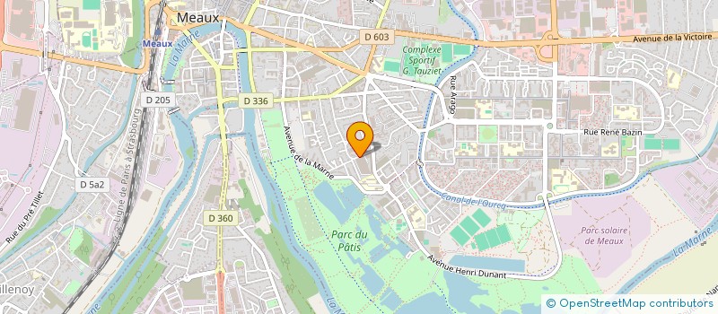 localisation de l'entreprise SERRIA INDUSTRIE à MEAUX
