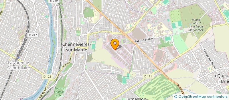 localisation de l'entreprise SERRIERE DECO à CHENNEVIERES-SUR-MARNE