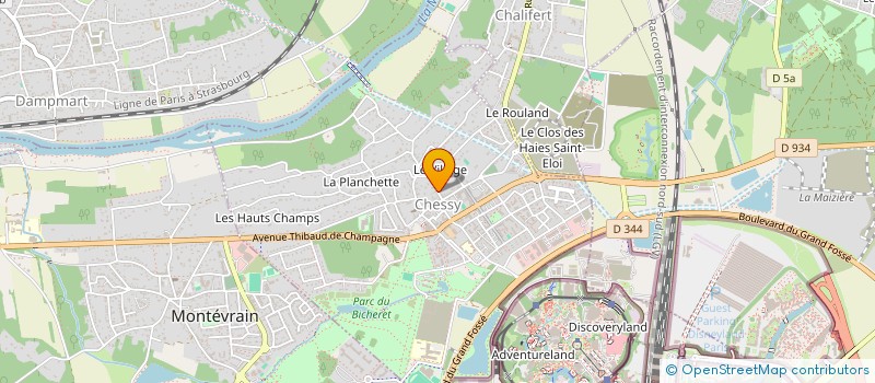localisation de l'entreprise SERRIS FARADAY 1 à CHESSY