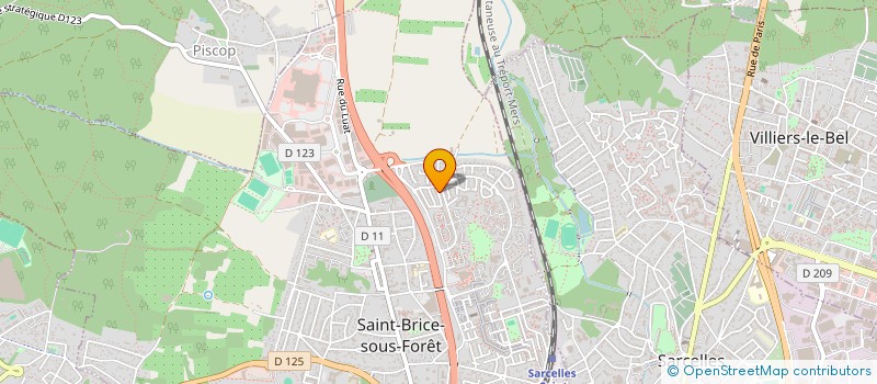 localisation de l'entreprise SERRU NORD à SAINT-BRICE-SOUS-FORET