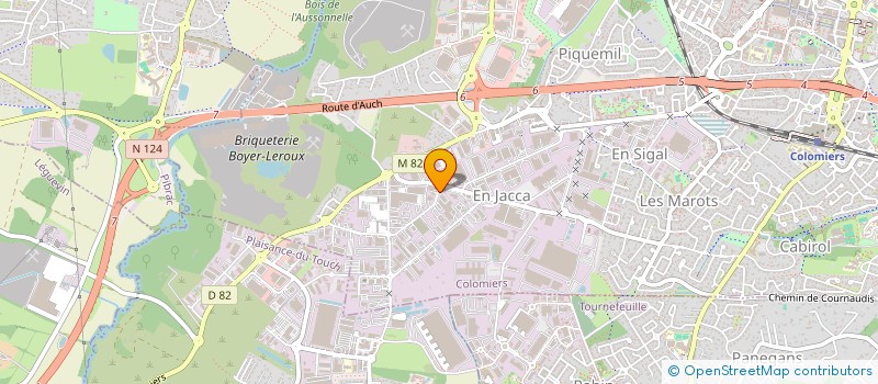 localisation de l'entreprise SERRUFERM à COLOMIERS