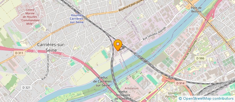 localisation de l'entreprise SERRURERIE 3000 à CARRIERES-SUR-SEINE