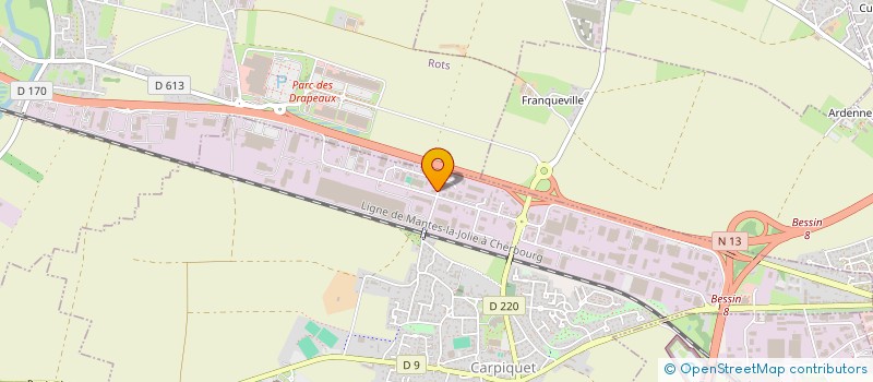 localisation de l'entreprise SERRURERIE ADMH à CARPIQUET