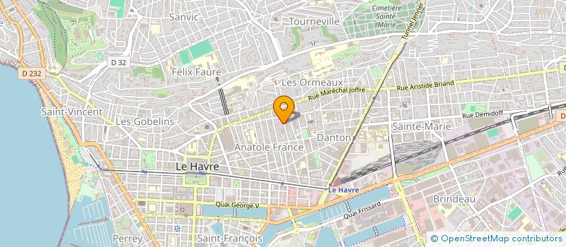 localisation de l'entreprise SERRURERIE ALLAIN à LE HAVRE
