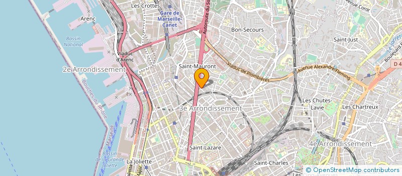 localisation de l'entreprise SERRURERIE ALUMINIUM GAZ ELECTRIC CHAUFF à MARSEILLE