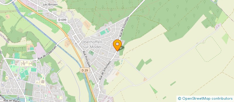 localisation de l'entreprise SERRURERIE ANDRES à OBERHOFFEN-SUR-MODER