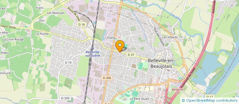 localisation de l'entreprise SERRURERIE ASTIER ET ASSOCIES  BELLEVILLE-EN-BEAUJOLAIS