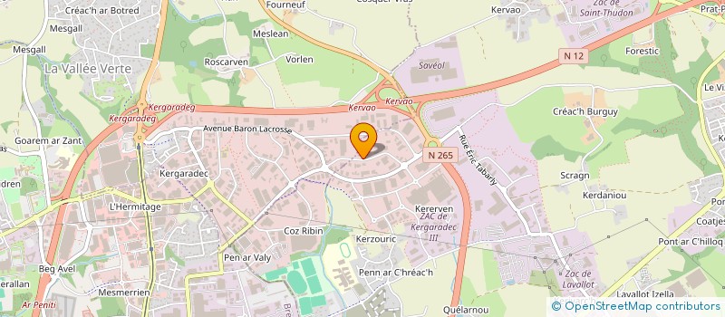 localisation de l'entreprise SERRURERIE BRESTOISE à GUIPAVAS
