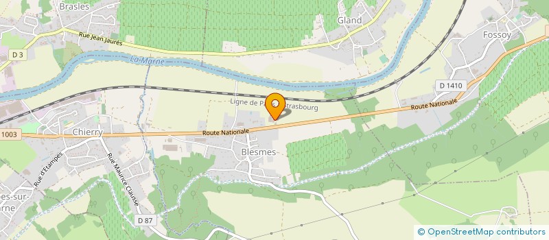 localisation de l'entreprise SERRURERIE BVC  BLESMES