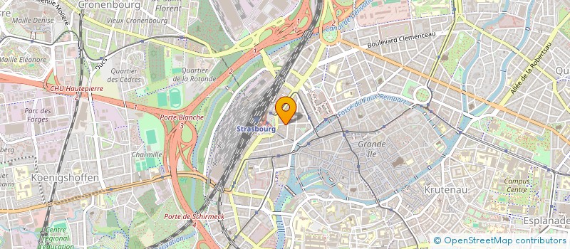 localisation de l'entreprise SERRURERIE CENTRALE à STRASBOURG