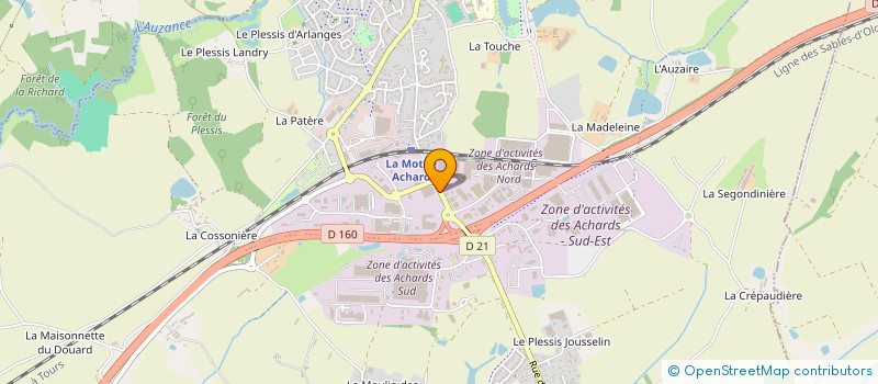 localisation de l'entreprise SERRURERIE CONSTRUC METALLIQUE ALUMINIUM à LES ACHARDS