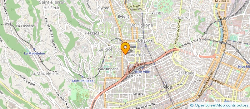 localisation de l'entreprise SERRURERIE DAVID à NICE