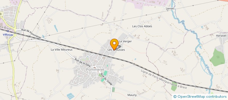 localisation de l'entreprise SERRURERIE DE BRETAGNE à POMMERET