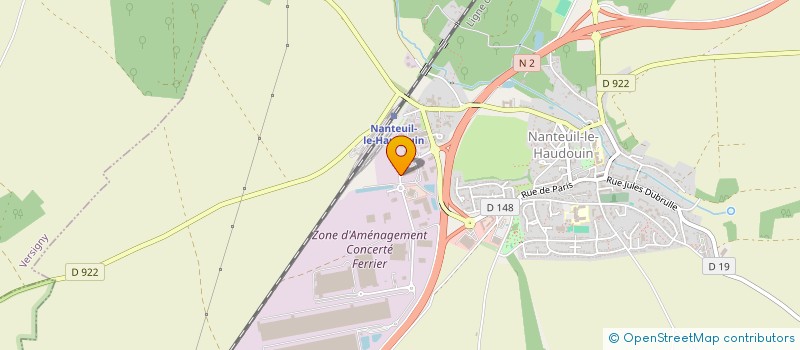 localisation de l'entreprise SERRURERIE DE L OISE à NANTEUIL-LE-HAUDOUIN