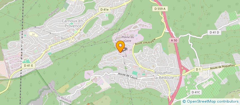 localisation de l'entreprise SERRURERIE DE LA PARETTE à ROQUEFORT-LA-BEDOULE