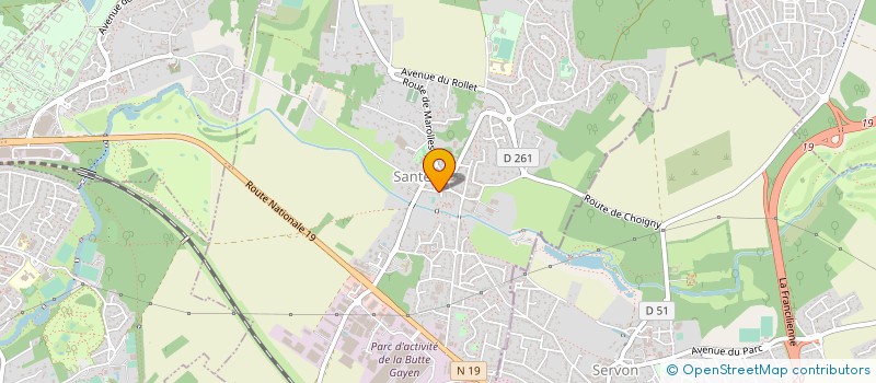 localisation de l'entreprise SERRURERIE DE SANTENY  SANTENY