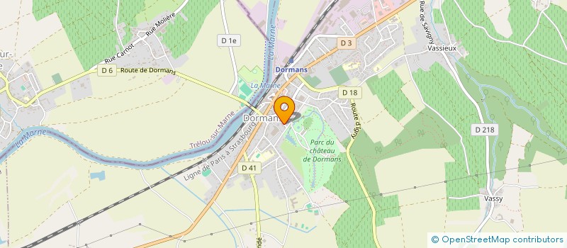 localisation de l'entreprise SERRURERIE DU CHATEAU  PASSY-GRIGNY