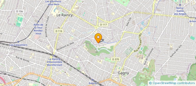 localisation de l'entreprise SERRURERIE ECLAIR à LE RAINCY