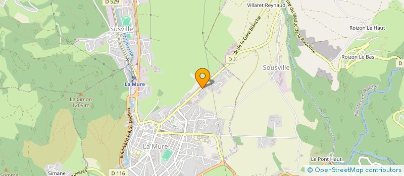 localisation de l'entreprise SERRURERIE ET OUVRAGES METALLIQUES DE LA MATHEYSINE  LA MURE