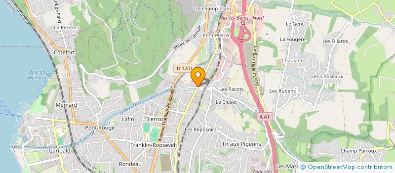 localisation de l'entreprise SERRURERIE F PRISSET ET FILS à AIX-LES-BAINS