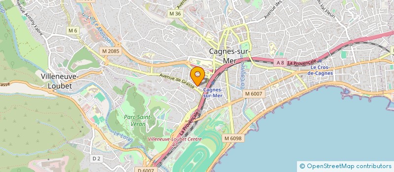 localisation de l'entreprise SERRURERIE FERMETURE-ECLAIR 06 à CAGNES-SUR-MER