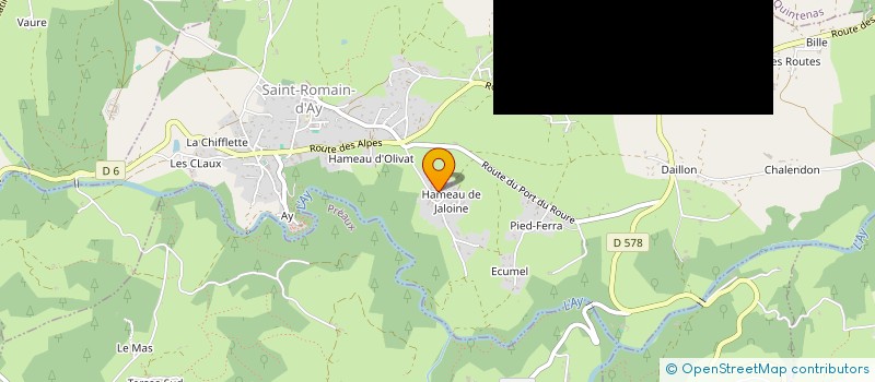 localisation de l'entreprise SERRURERIE FERRON PARIZON JEAN-MICHEL  SAINT-ROMAIN-D'AY