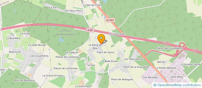 localisation de l'entreprise SERRURERIE FERRONNERIE ANDRE BEGEAU à ESVRES