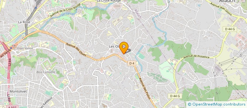 localisation de l'entreprise SERRURERIE-FERRONNERIE DE LA CROIX ROUGE à MARSEILLE